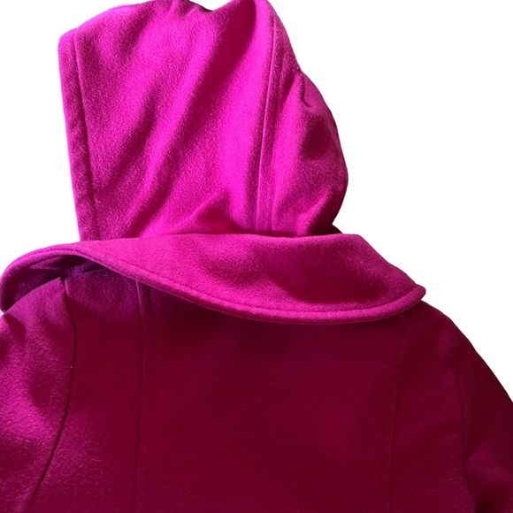 OLD NAVY | GIRLS PINK PEACOAT BUTTON HOODED COAT/JACKET SIZE XS - Picture 9 of 16